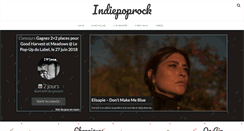 Desktop Screenshot of indiepoprock.fr