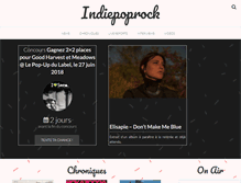 Tablet Screenshot of indiepoprock.fr